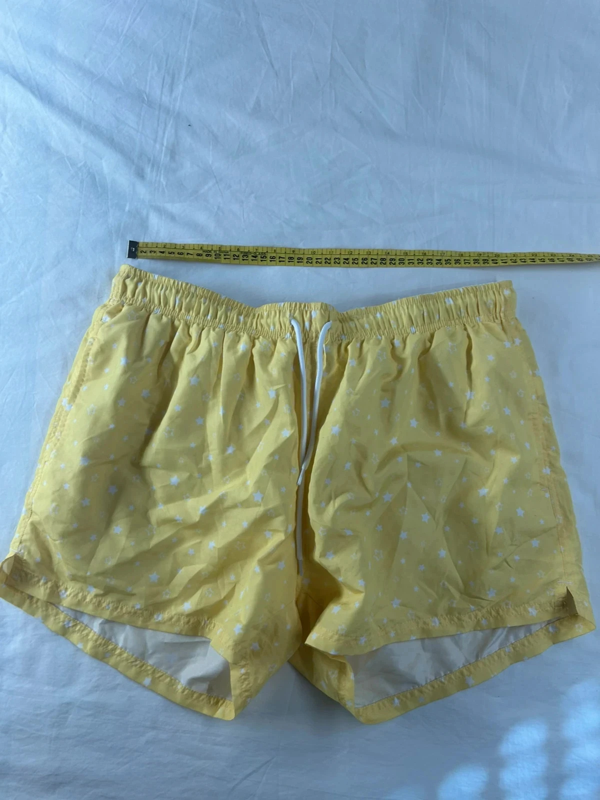Short maillot de bain jaune tex